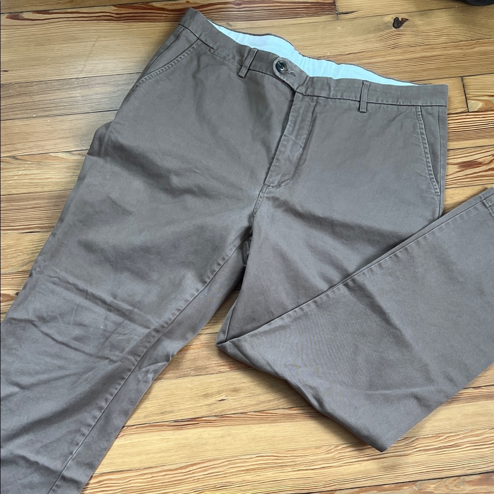Spier + Mackay Casual Chino High Rise Pants in Brown